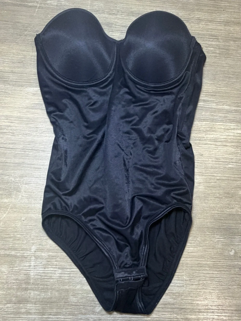 Maidenform Black Strapless Shaping One-Piece shapewear - side medium